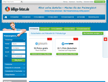Tablet Screenshot of billige-fotos.de